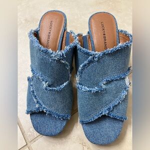 BRAND NEW “LUCKY BRAND” Espadrille Style Wedge Shoes/Sandals Size 6 1/2M